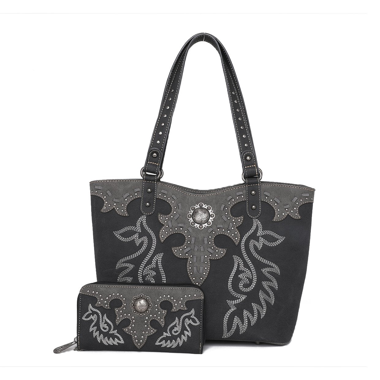 American Bling Embroidered Collections Concealed Carry Tote Set - Montana West World
