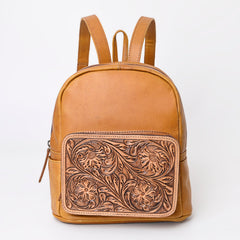 Montana West Genuine Oily Calf Leather Hand Tooled Backpack - Montana West World