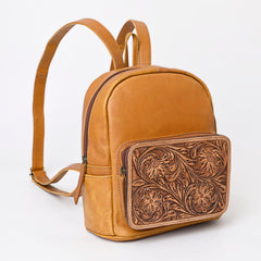 Montana West Genuine Oily Calf Leather Hand Tooled Backpack - Montana West World