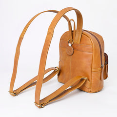 Montana West Genuine Oily Calf Leather Hand Tooled Backpack - Montana West World