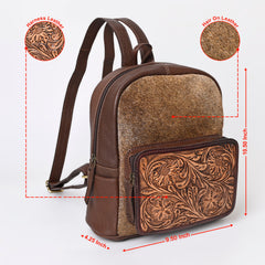 Montana West Genuine Hair On Cowhide Leather Tooled Floral Backpack - Montana West World