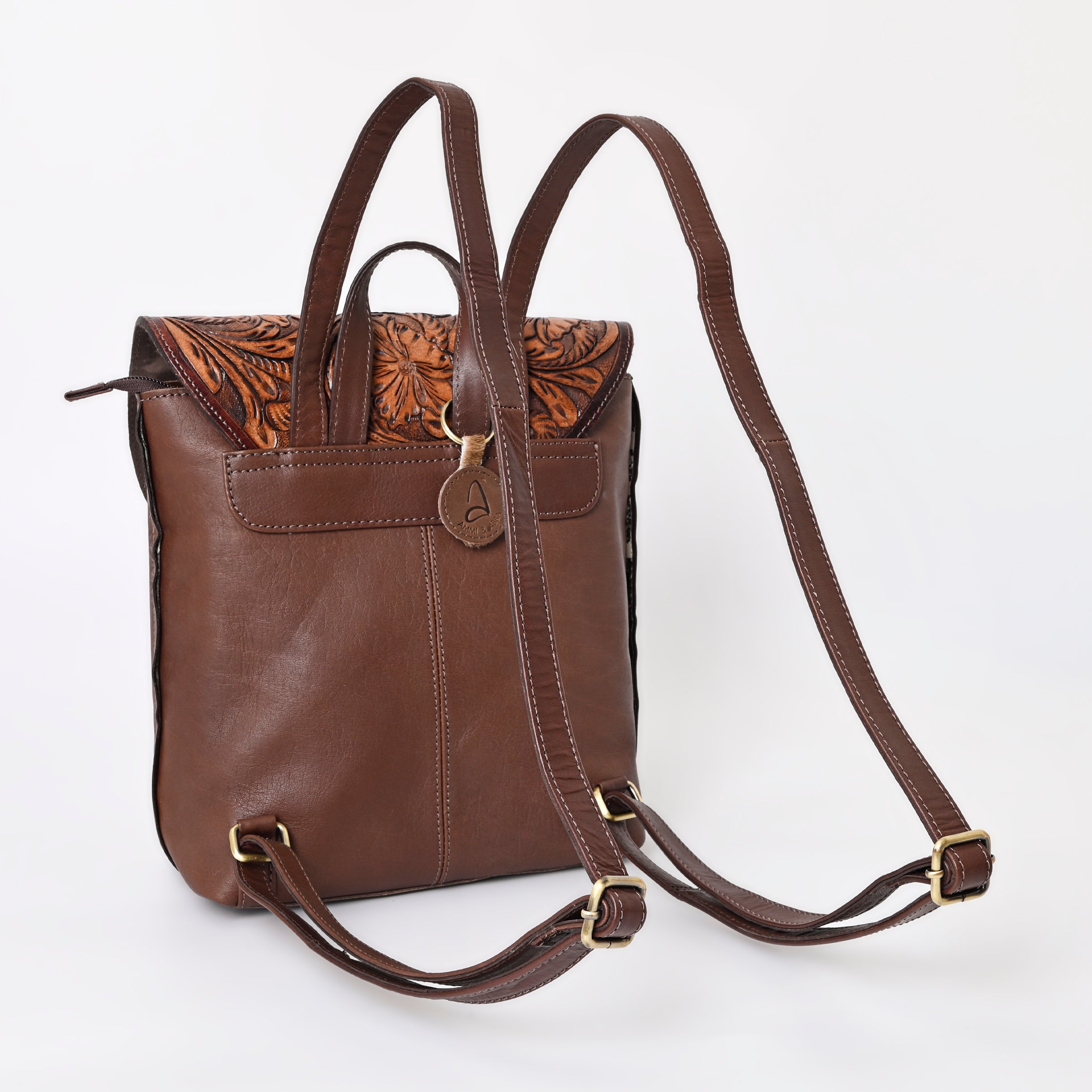 Montana West 100% Genuine Oily Calf Leather Backpack - Montana West World