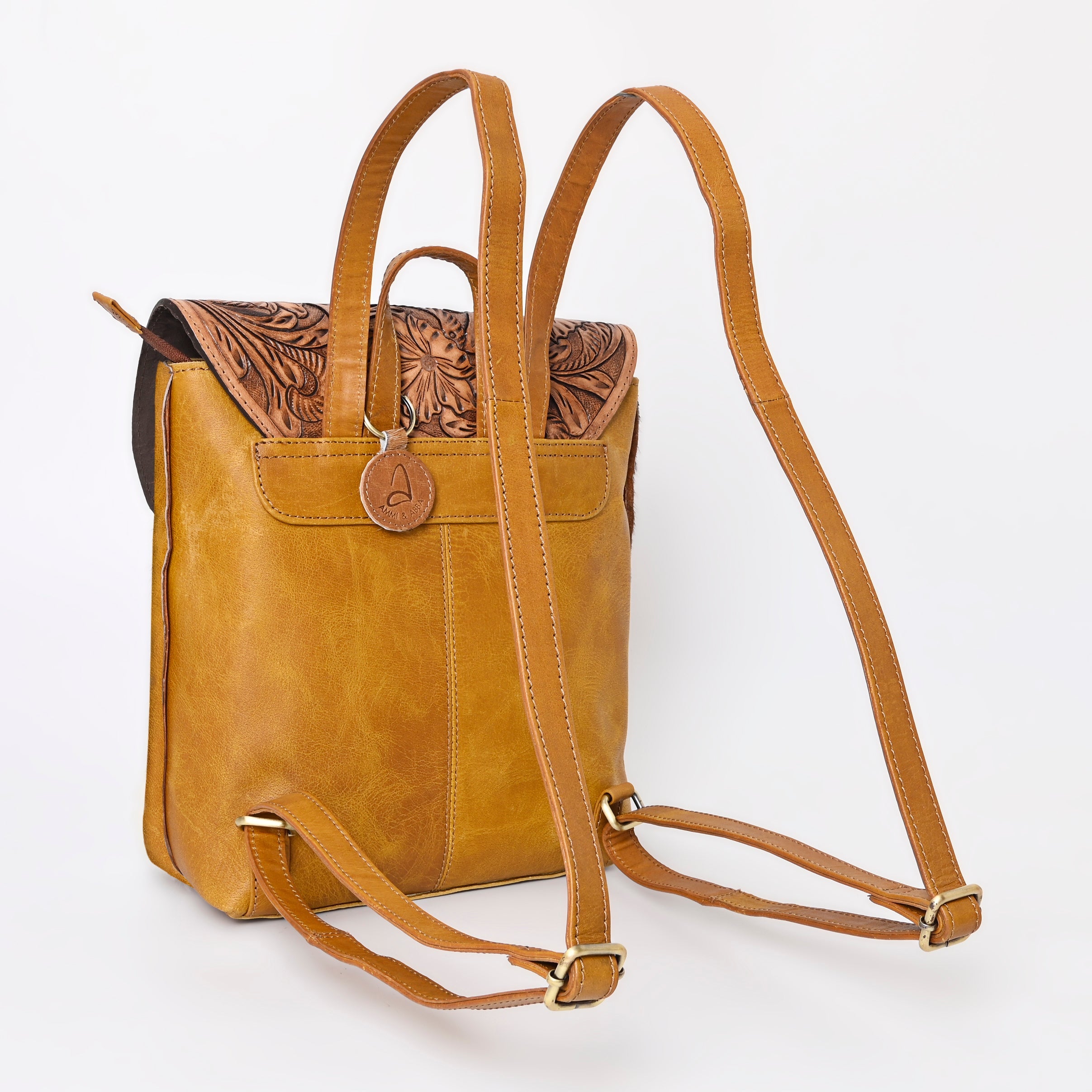 Montana West 100% Genuine Oily Calf Leather Backpack - Montana West World