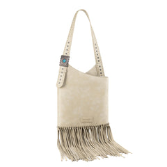Wrangler Turquoise Stone Concho Fringe Hobo - Montana West World