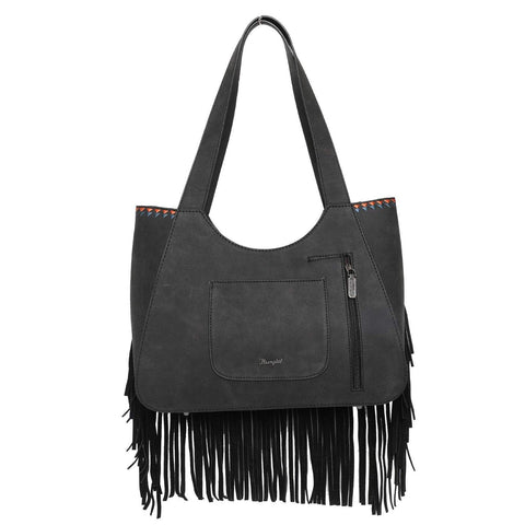 Wrangler Embroidered Fringe Collection Concealed Carry Tote - Montana West World