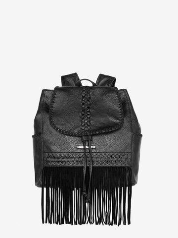 Montana West Leather Fringe Drawstring Backpack - Montana West World