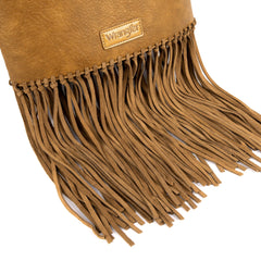 Wrangler Turquoise Stone Concho Fringe Hobo - Montana West World