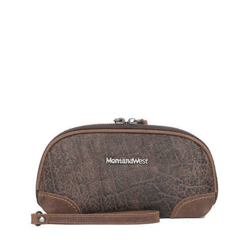 Montana West Genuine Leather Western Clutch Wallet - Montana West World