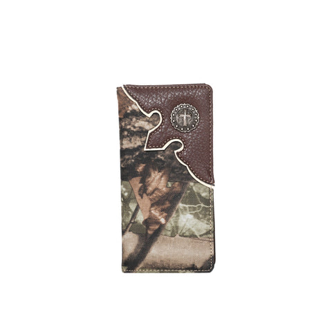 Montana West Camo Print Checkbook Cover Wallet - Montana West World