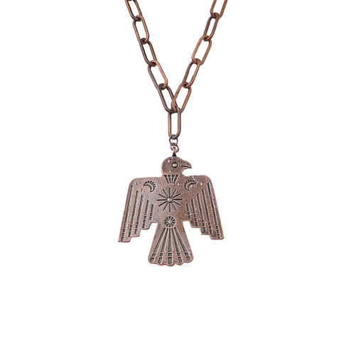 Montana West Copper Thunderbird Pendant Necklace - Montana West World