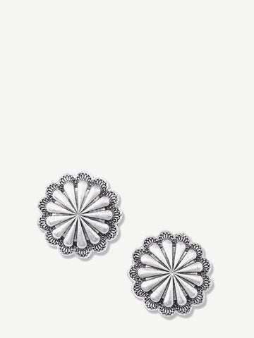 Montana West Vintage Floral Oval Earrings - Montana West World