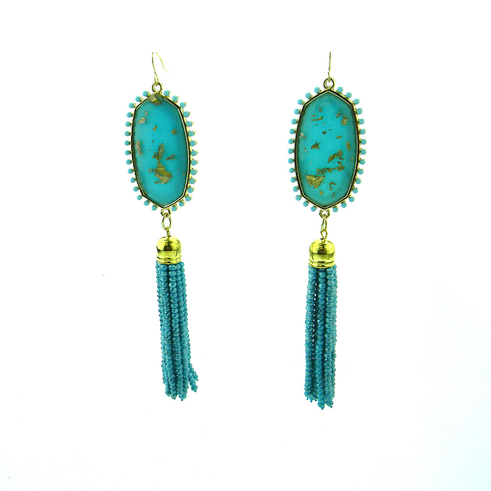 Montana West Mini Crystal Tassel Earrings - Montana West World