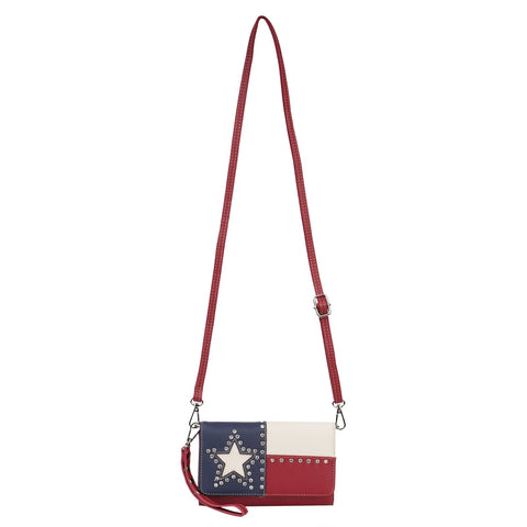 Montana West Texas Pride Studs Crossbody Wallet - Montana West World