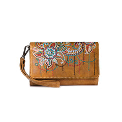 Montana West Floral Embroidered Crossbody Wallet - Montana West World