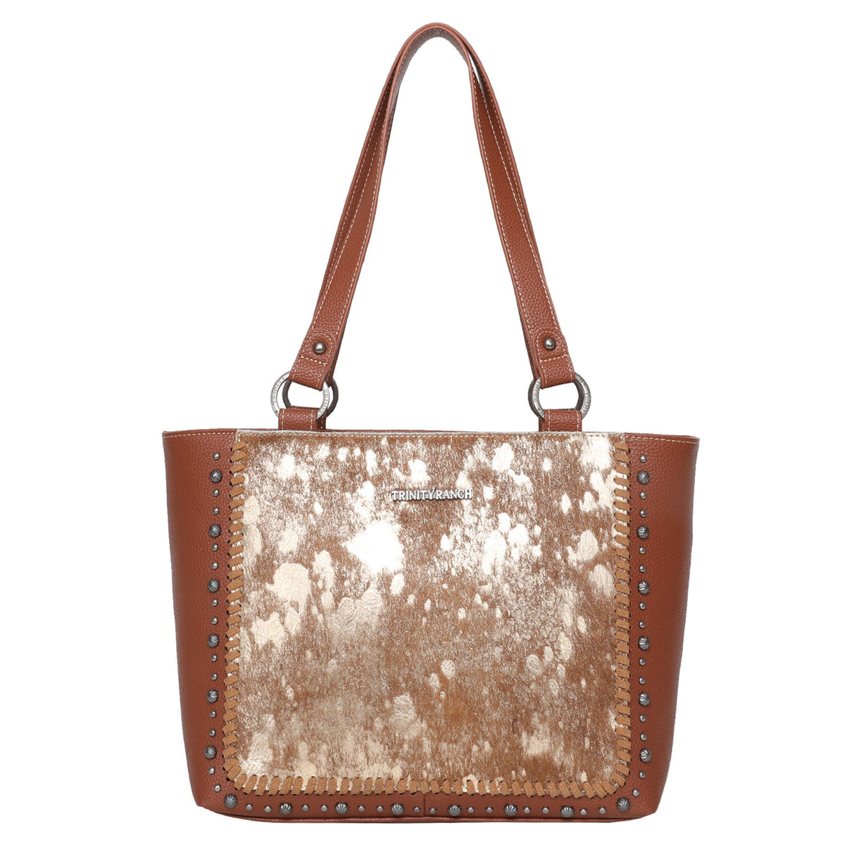 Trinity Ranch Hair-On Cowhide Collection Concealed Carry Tote - Montana West World