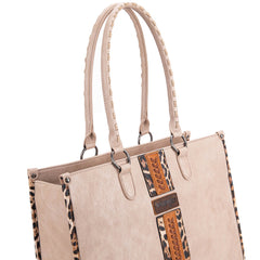 Wrangler Leopard Patchwork Concealed Carry Tote - Montana West World