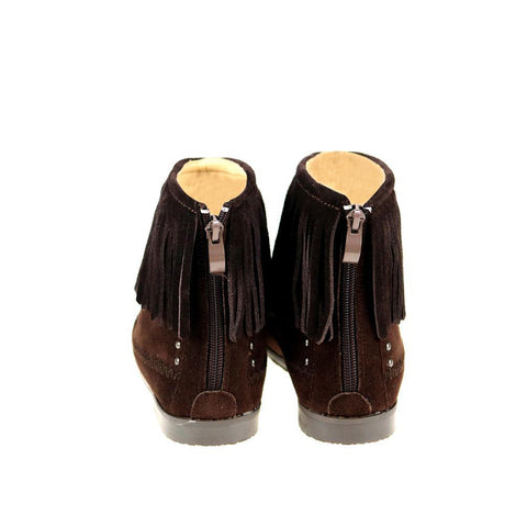 Montana West Genuine Hair-On Cowhide Western Booties - Montana West World