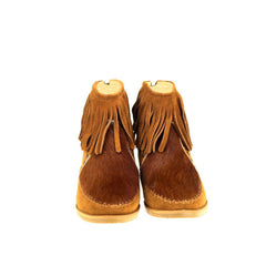 Montana West Hair-On Cowhide Western Booties - Montana West World