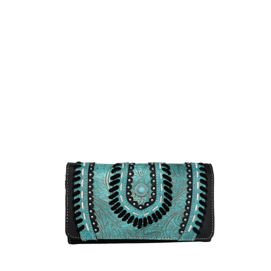 Montana West Vintage Floral Embossed Wallet - Montana West World