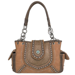 Montana West Embossed Collection Concealed Carry Satchel - Montana West World
