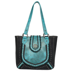 Montana West Vintage Floral Embossed Carry Tote - Montana West World