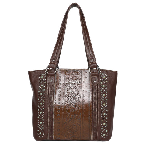 Montana West Floral Embossed Concealed Carry Tote - Montana West World