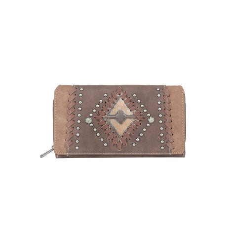 Montana West Aztec Embossed Western Wallet - Montana West World