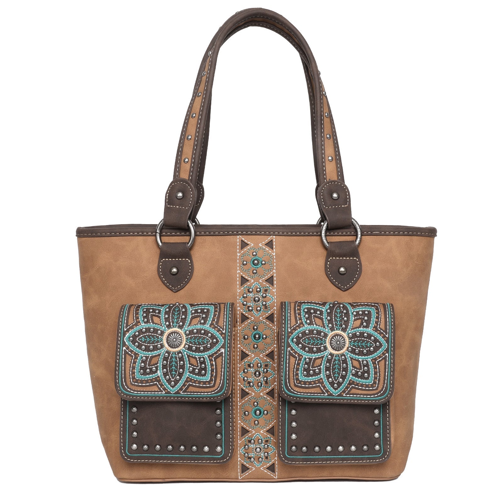 Montana West Floral Embroidered Concealed Carry Tote - Montana West World