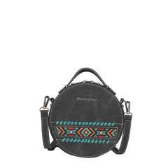 Montana West Embroidered Aztec Collection Crossbody Circle Bag - Montana West World