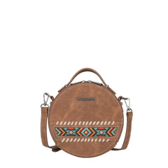 Montana West Embroidered Aztec Collection Crossbody Circle Bag - Montana West World