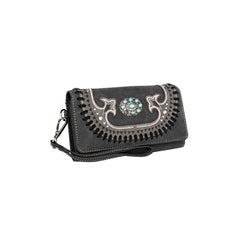 Montana West Cut-Out Turquoise Stone Concho Wallet - Montana West World