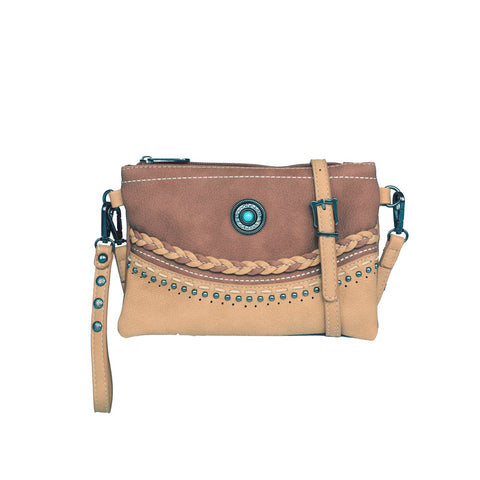 Montana West Stone Concho Crossbody Clutch - Montana West World