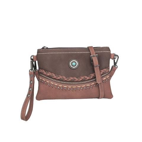 Montana West Stone Concho Crossbody Clutch - Montana West World