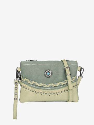 Montana West Stone Concho Crossbody Clutch - Montana West World