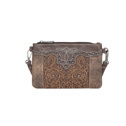 Montana West Floral Embroidered Crossbody Clutch - Montana West World