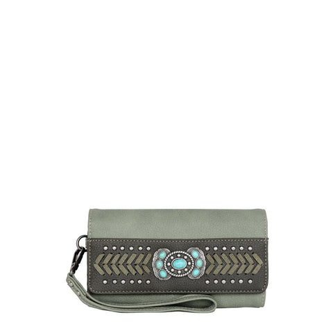 Montana West Stone Concho Collection Wallet - Montana West World