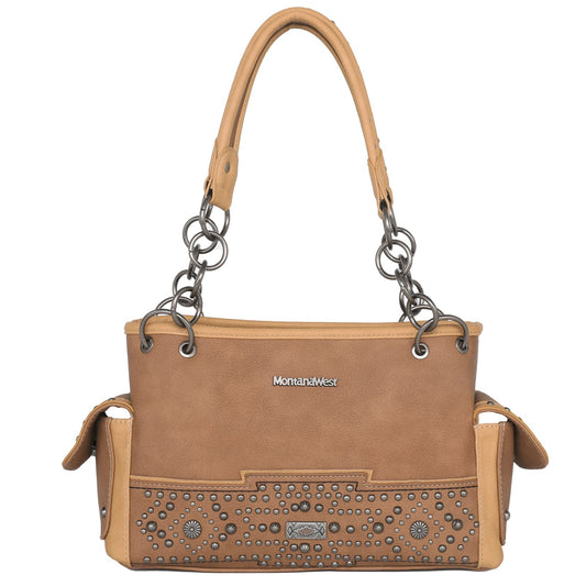 Montana West Concho Collection Studed Concealed Carry Satchel - Montana West World