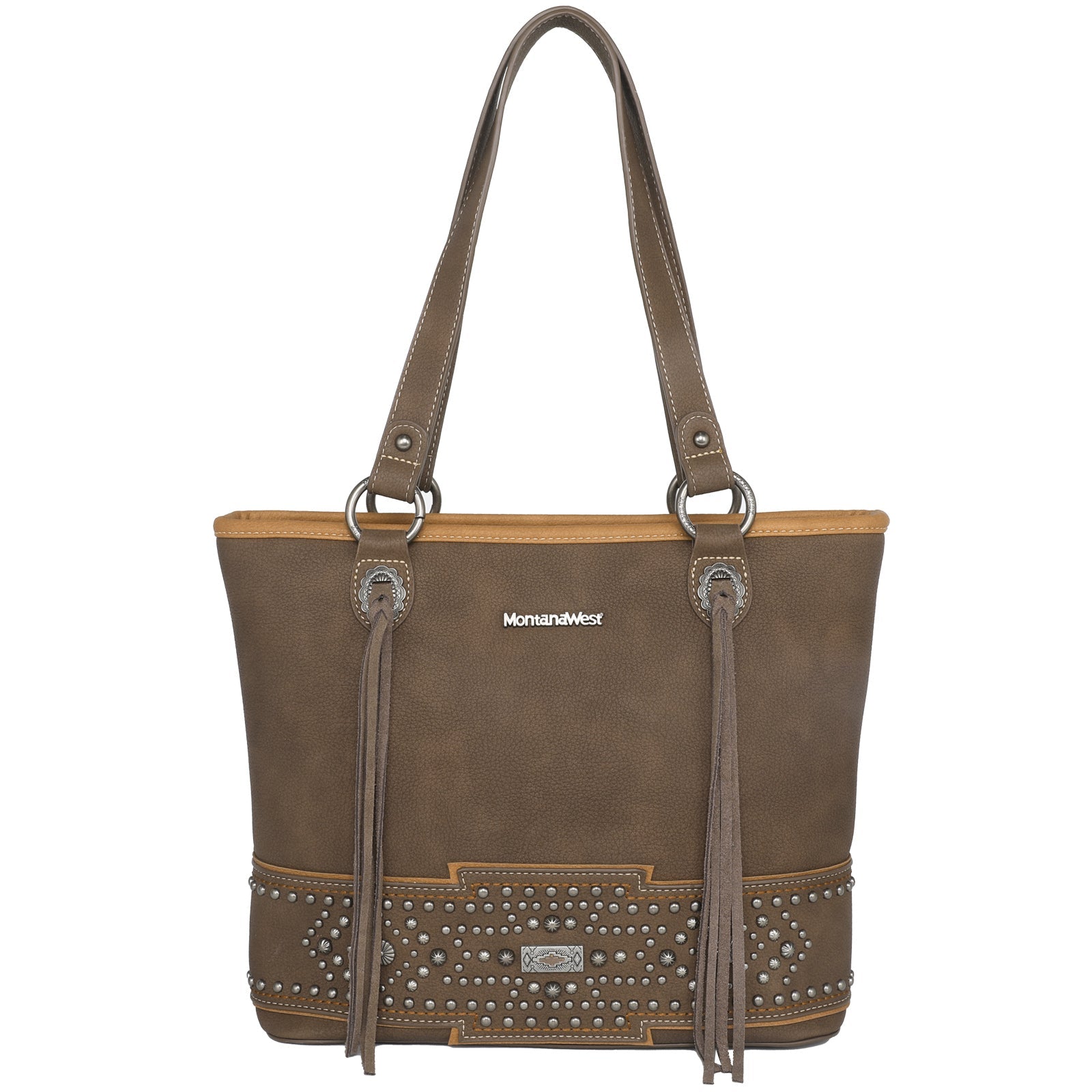 Montana West Concho Collection Studed Concealed Carry Tote - Montana West World