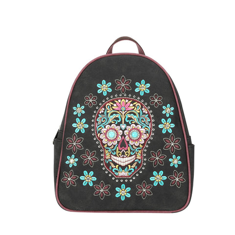 Montana West Embroidered Sugar Skull Collection Backpack - Montana West World