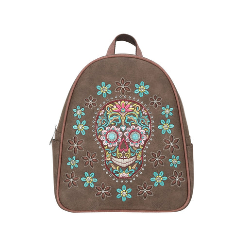 Montana West Embroidered Sugar Skull Collection Backpack - Montana West World