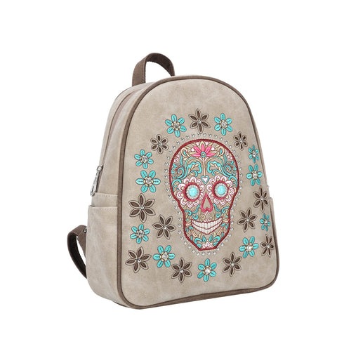 Montana West Embroidered Sugar Skull Collection Backpack - Montana West World