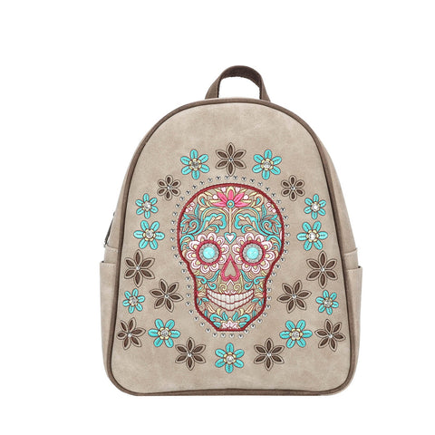 Montana West Embroidered Sugar Skull Collection Backpack - Montana West World