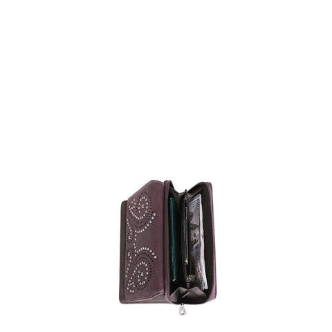 Montana West Laser Cut-out Swirl Wallet - Montana West World