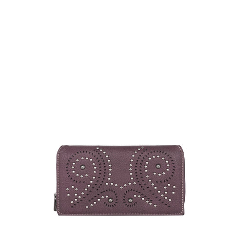 Montana West Laser Cut-out Swirl Wallet - Montana West World