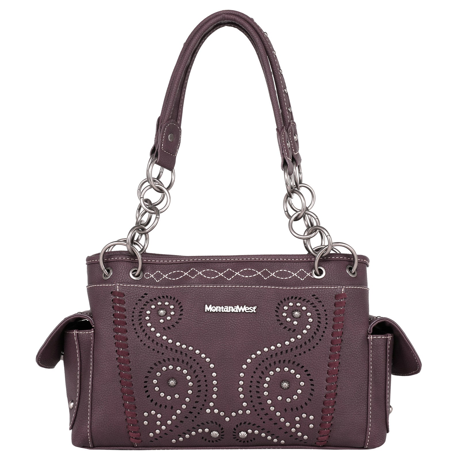 Montana West Laser Cut-out Swirl Concealed Carry Satchel - Montana West World