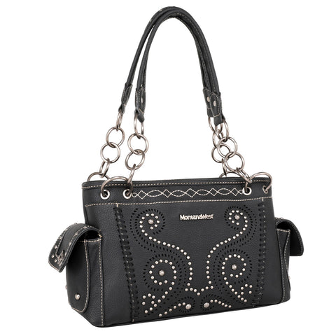 Montana West Laser Cut-out Swirl Concealed Carry Satchel - Montana West World