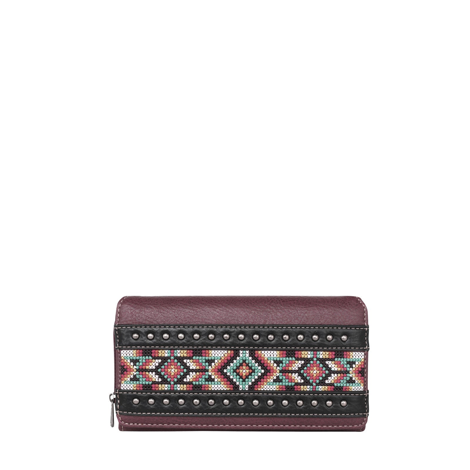 Montana West Aztec Tiered Fringe Concealed Carry Hobo And Wallet Set - Montana West World