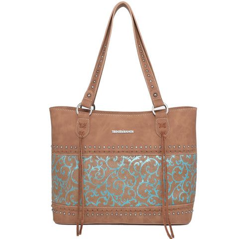 Trinity Ranch Hair On Cowhide Collection Concealed Carry Tote - Montana West World