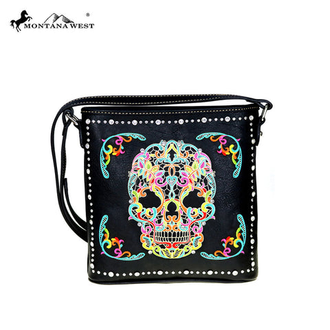 Montana West Sugar Skull Concealed Handgun Crossbody - Montana West World