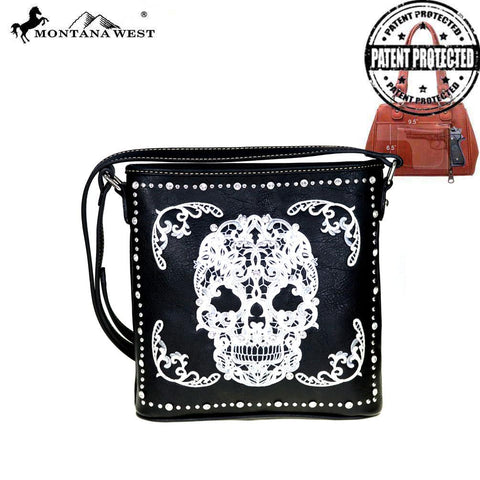 Montana West Sugar Skull Concealed Handgun Crossbody - Montana West World